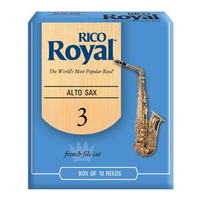 Rico Royal Alto Saxophone Reeds Size 3 (10-pack)