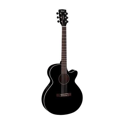 Cort SFX1F-BK Electric Acoustic Guitar (Black Gloss)