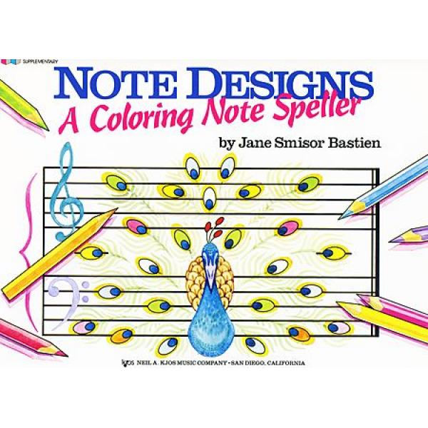 Note Designs  A Coloring Note Speller