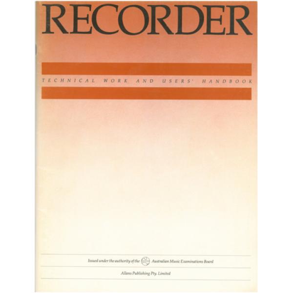 AMEB Recorder Technical Work & User Handbook