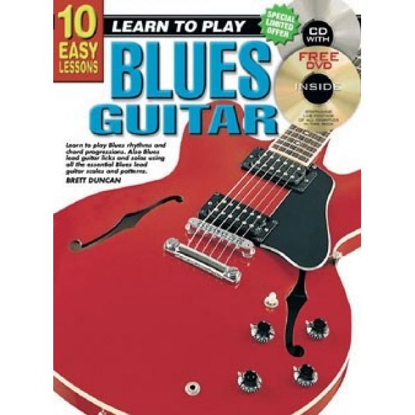 Progressive 10 Easy Lessons Learn To Play Blues Guitar