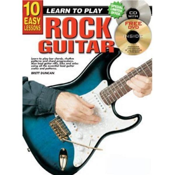Progressive 10 Easy Lessons Learn To Play Rock Guitar
