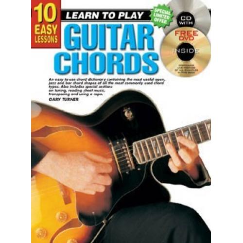 Progressive 10 Easy Lessons Learn to Play Guitar Chords