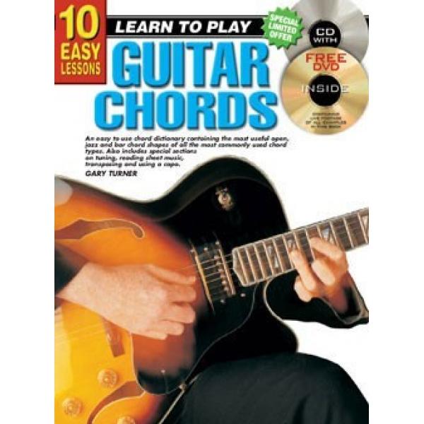 Progressive 10 Easy Lessons Learn to Play Guitar Chords