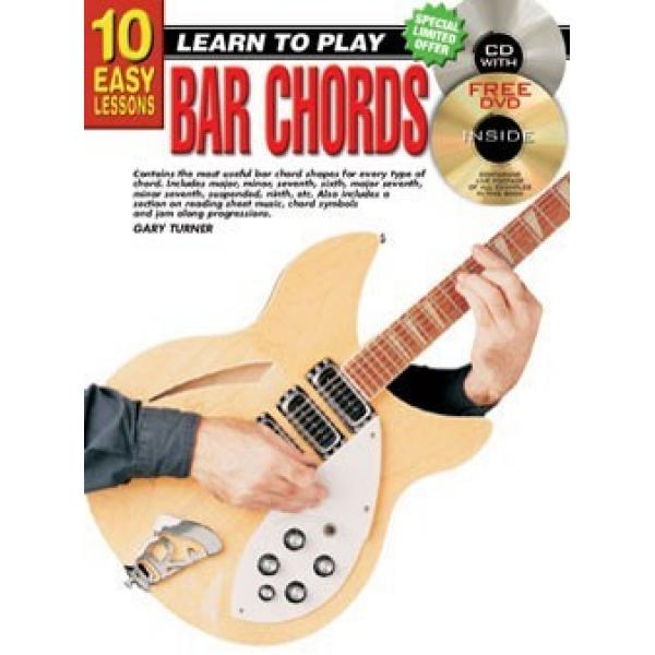Progressive 10 Easy Lessons Learn to Play Bar Chords