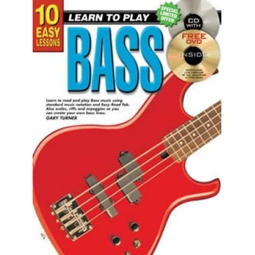 Progressive 10 Easy Lessons Learn To Play Bass
