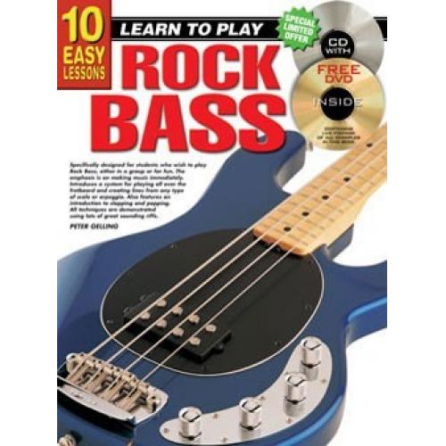 Progressive 10 Easy Lessons Learn To Play Rock Bass