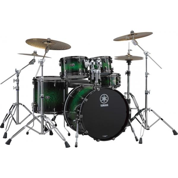 Yamaha Live Custom Drum Set Emerald Shadow Sunburst