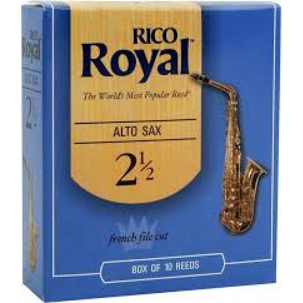 Rico Royal Alto Saxophone Reeds Size 2.5 (10-pack)