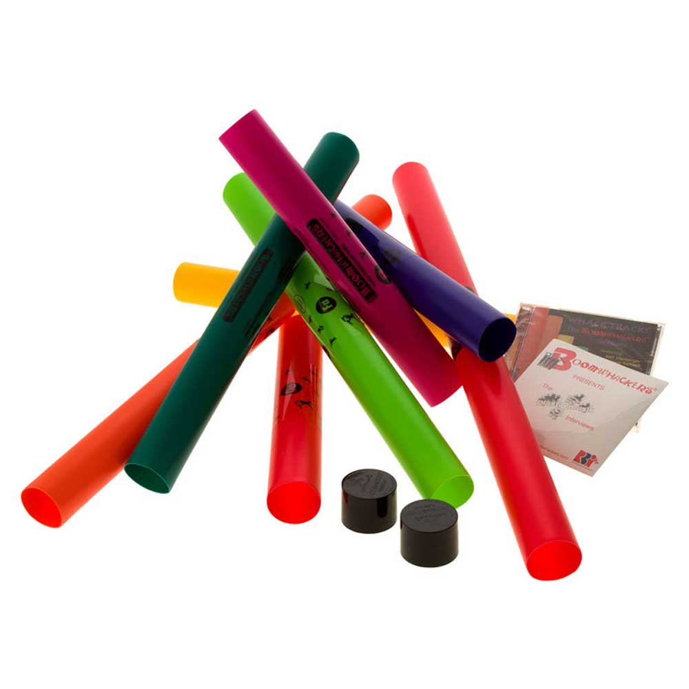 Boomwhackers C Major Diatonic Scale Set with Octavator Caps 8-Pack 