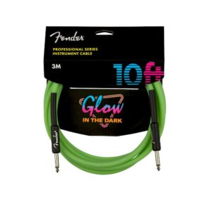 Fender Professional Glow in the Dark Cable, Green, 10' Instrument Cable